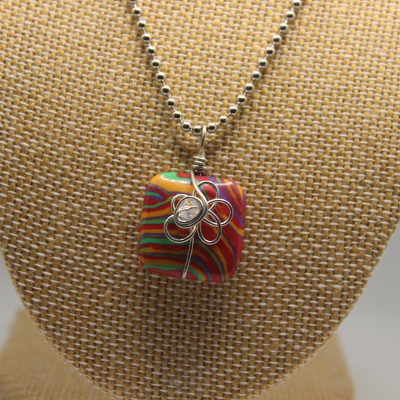 Handmade Wire Wrap Necklace - Picture 2 of 4